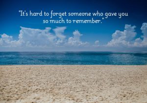 It's hard to forget someone who gave you so much to remember" reflects the difficulty of moving on from someone who played a significant role in your life. It suggests that the memories and impact they left behind make it challenging to let go, as they continue to hold a lasting presence in your thoughts.