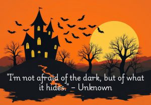 "I'm not afraid of the dark, but of what it hides" expresses a deep-seated fear of the unknown rather than darkness itself. The unknown author conveys that while darkness can evoke anxiety, it is the potential threats or secrets lurking within it that truly provoke fear. This quote taps into the universal human experience of uncertainty and the anxiety surrounding what we cannot see or understand. It reflects the idea that our greatest fears often stem from our imagination and the unknown rather than the darkness itself.