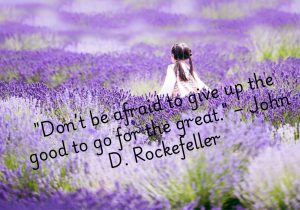 John D. Rockefeller’s quote encourages stepping out of your comfort zone. Sometimes, letting go of something good is necessary to pursue something greater. Growth comes from taking risks and aiming higher. It’s about having the courage to seek excellence rather than settling for mediocrity.