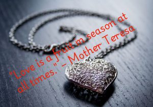 Mother Teresa beautifully expresses that love is always in season, never out of reach. It’s a constant source of nourishment, available in every moment. Love doesn’t depend on circumstances; it’s always ready to be shared. True love is timeless and always relevant. 🍎❤️