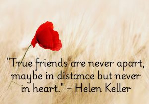 Helen Keller reminds us that true friendship transcends physical distance. Even when miles separate us, the bond remains strong in our hearts. True friends are always connected by love, memories, and understanding. Distance means nothing when hearts are close. ❤️🌍